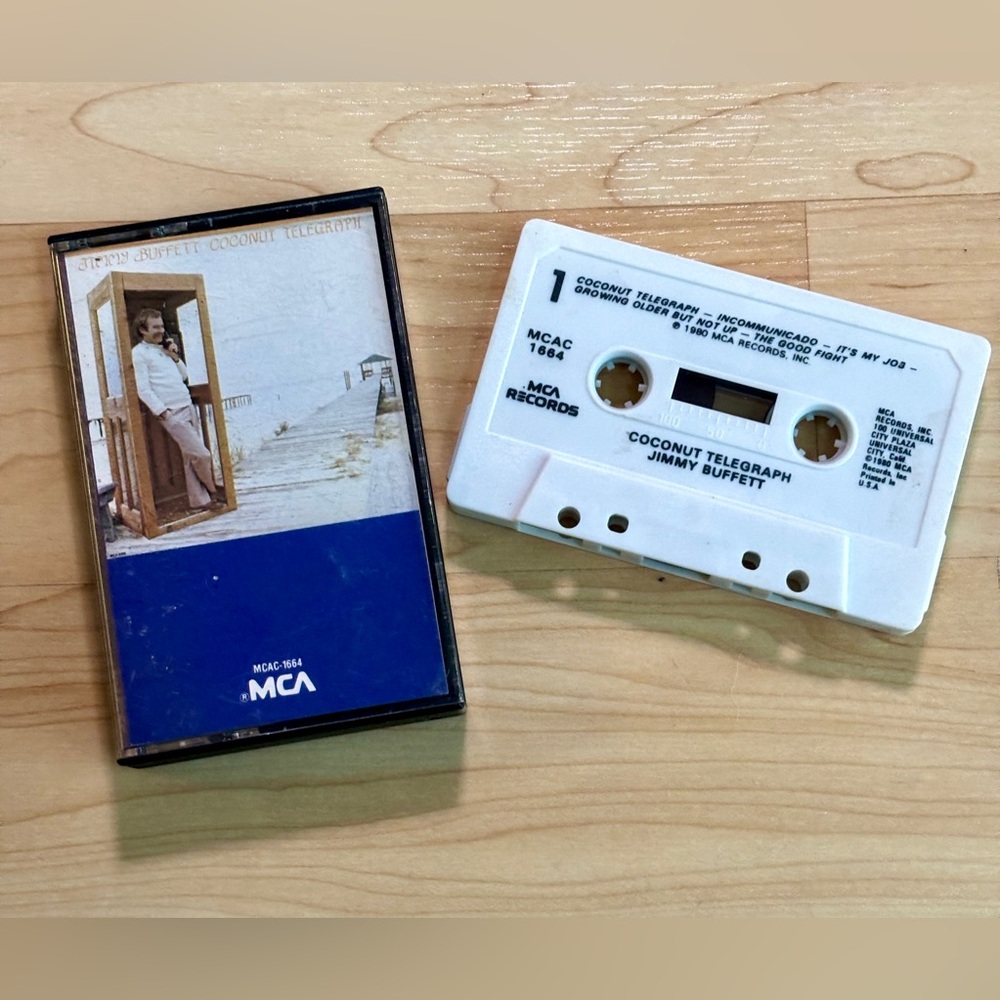 Vintage Jimmy Buffett Cassette - Coconut Telegraph